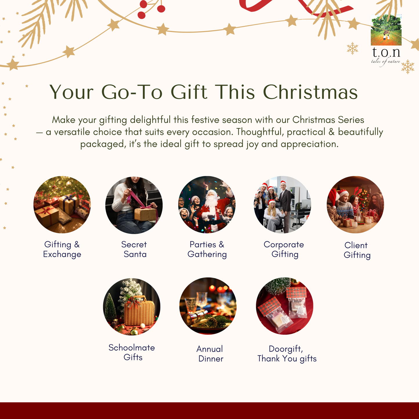 t.o.n Christmas Premium Giftset Windpw Box / Christmas gift/Gifting ( x 1 SET)