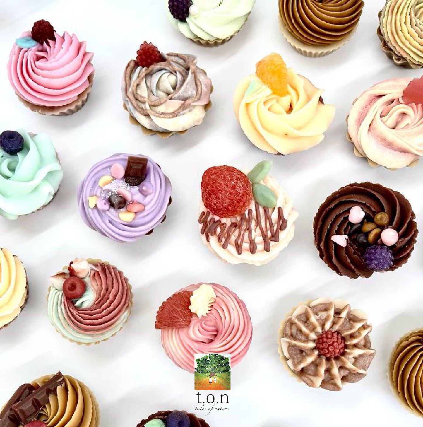 HANDMADE YUMMY Gift Set - Variety of Colourful Design/ Dessert/ Candies/ Cookies - Free Soap Bag