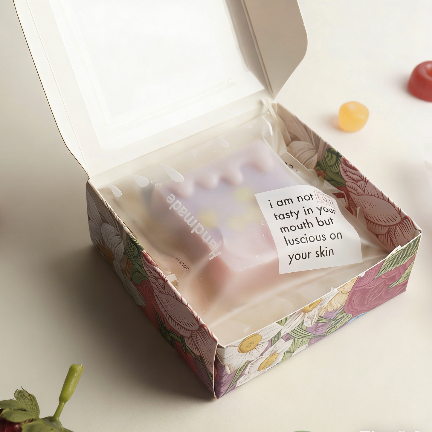 Yummy Looking Soap with Floral Box