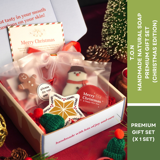 t.o.n Handmade Natural Soap Premium Giftset (Christmas Edition x 1 SET)