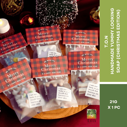 t.o.n Handmade Yummy Looking Natural Soap (Christmas Edition) 21g x 1PC