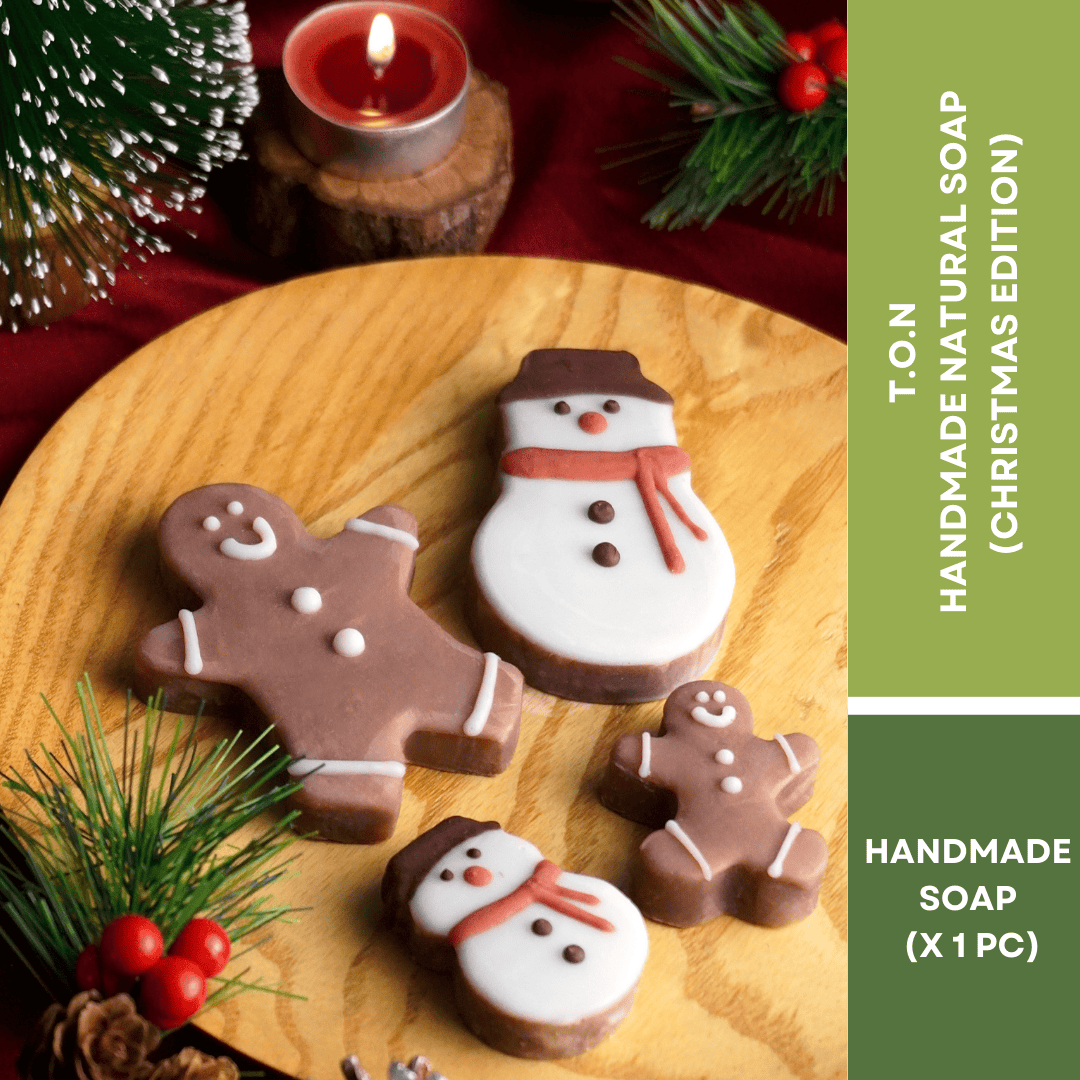 t.o.n Handmade Christmas Edition Gingerbread Man / Snowman Soap ( 14g/36g x 1PC )