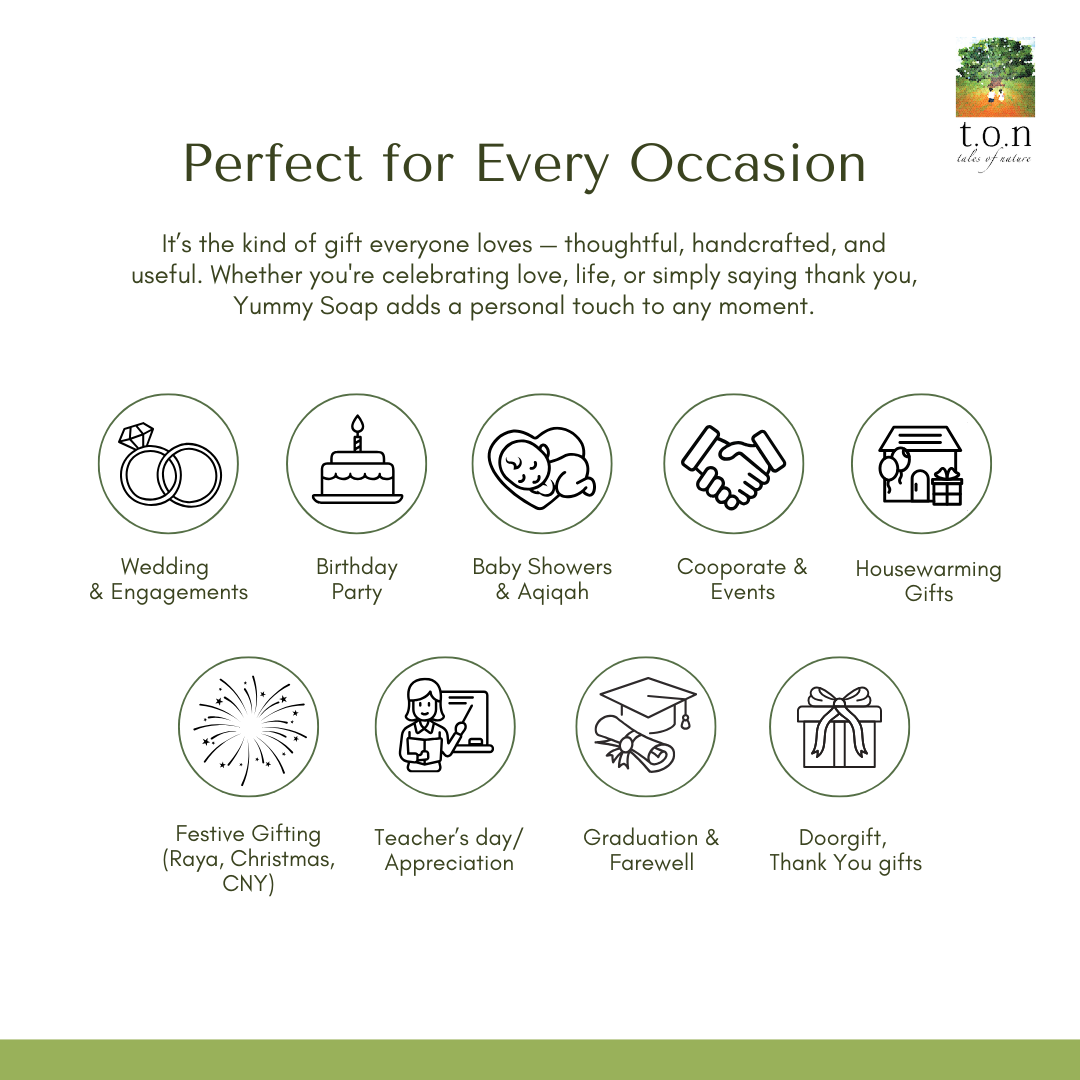 t.o.n Handmade Yummy Looking Natural Soap /Event Doorgift (21g x 1PC)