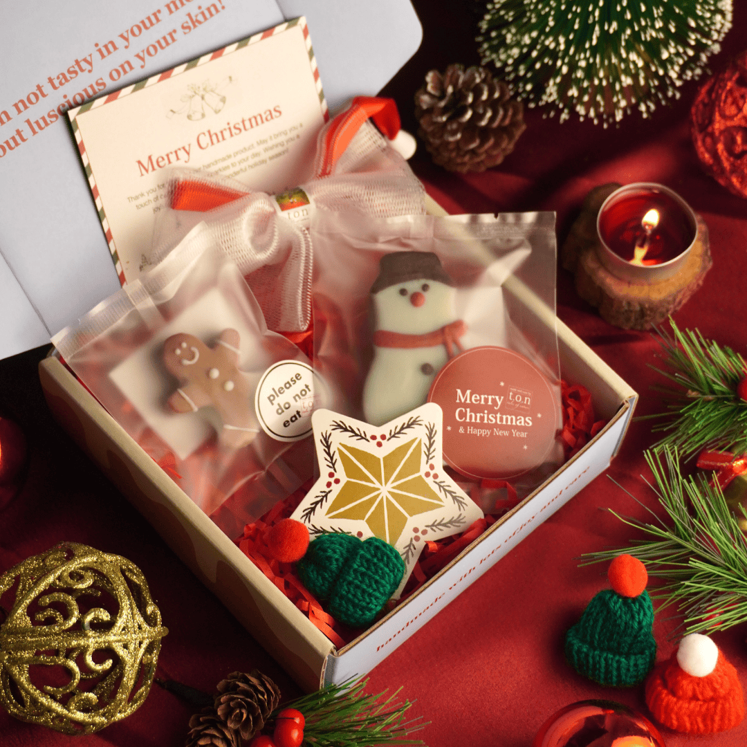 t.o.n Handmade Natural Soap Premium Giftset (Christmas Edition x 1 SET)