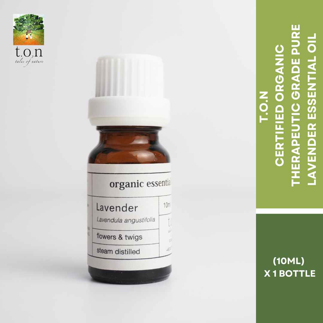t.o.n Certified Organic Therapeutic Grade Lavender Essential Oil (10ml)