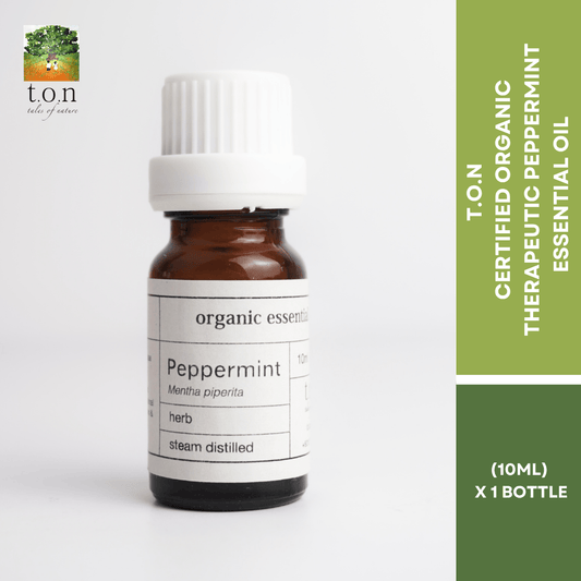 t.o.n Certified Organic Therapeutic Peppermint Essential Oil (10ml)