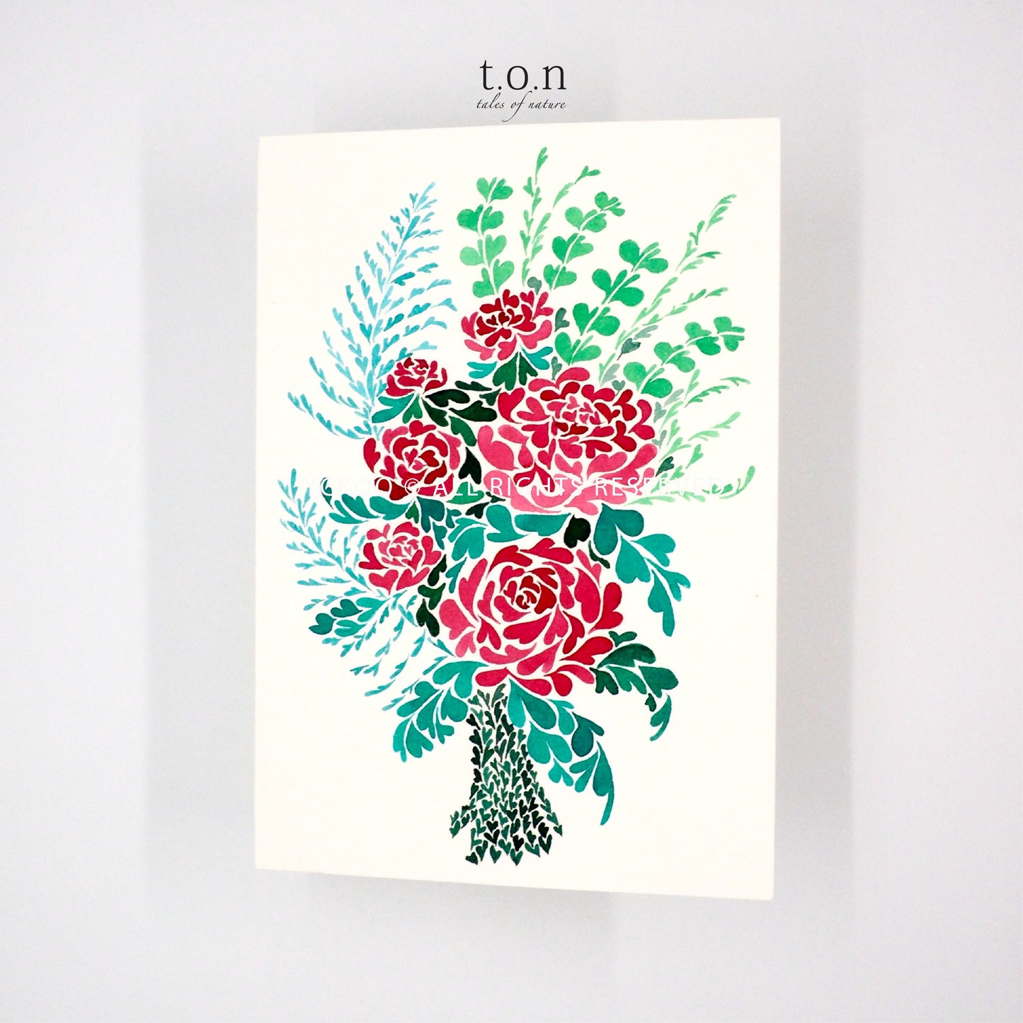 Handpainted Watercolor Cards - Greeting/ Thank you/ Birthday/ Gift Cards/ Handmade Cards - Custom Handwriting 300gsm