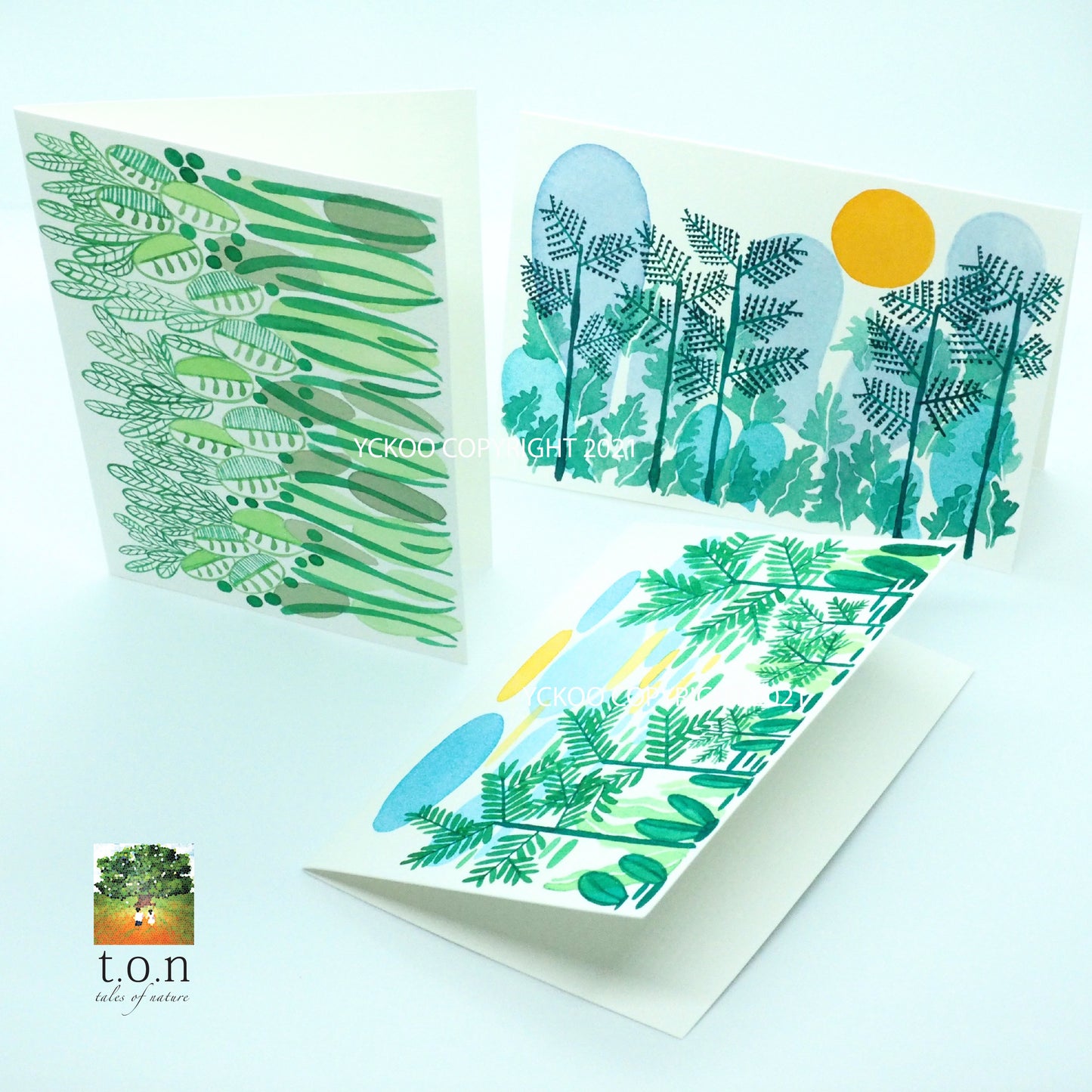 Handpainted Watercolor Cards - Greeting/ Thank you/ Birthday/ Gift Cards/ Handmade Cards - Custom Handwriting 300gsm