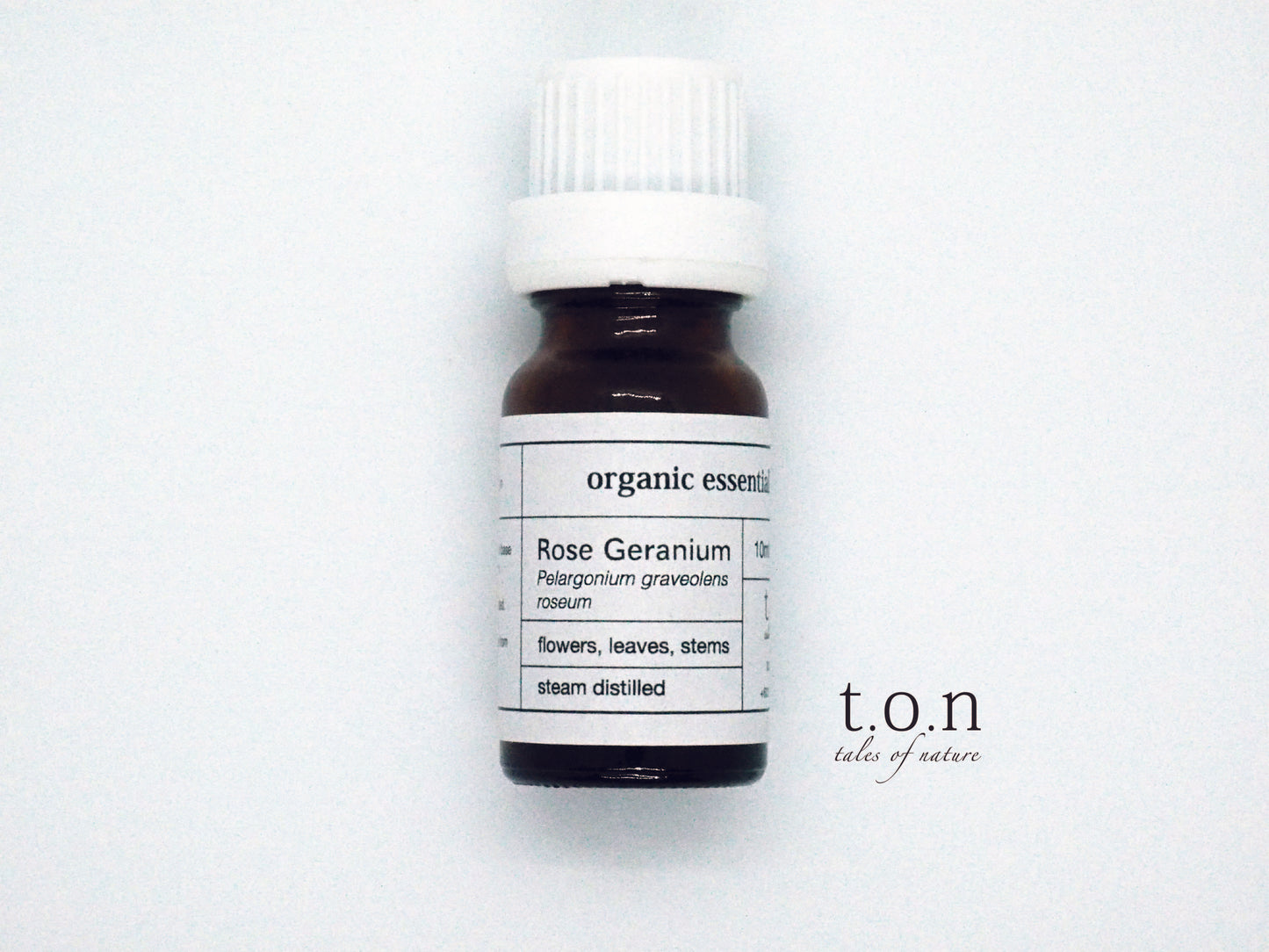 Certified Organic Therapeutic Grade Pure Rose Geranium Essential Oil - Pelargonium graveolens var roseum 10ml