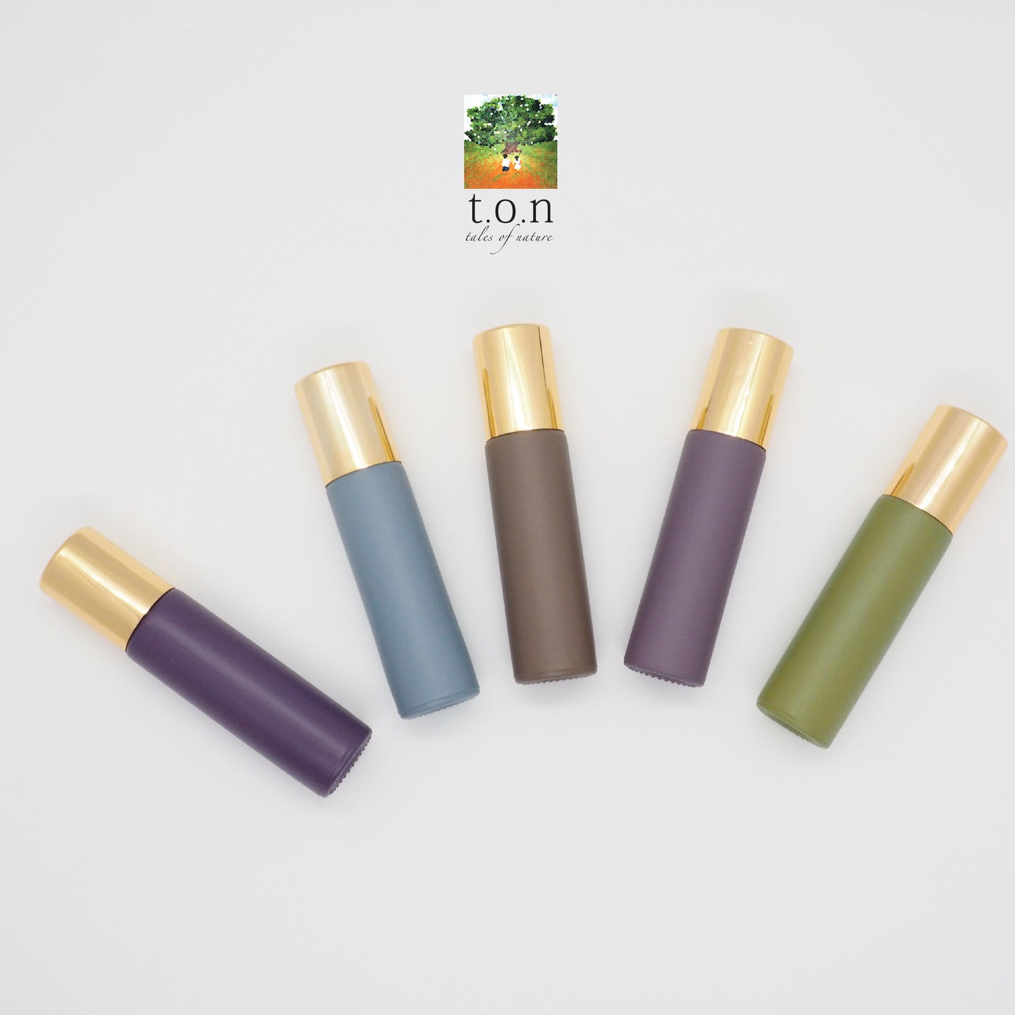 10 Beautiful Morandi Colour Glass Essential Oil Roll-On Bottle - Aromatherapy 10ml Original Design & Colour Empty Bottle