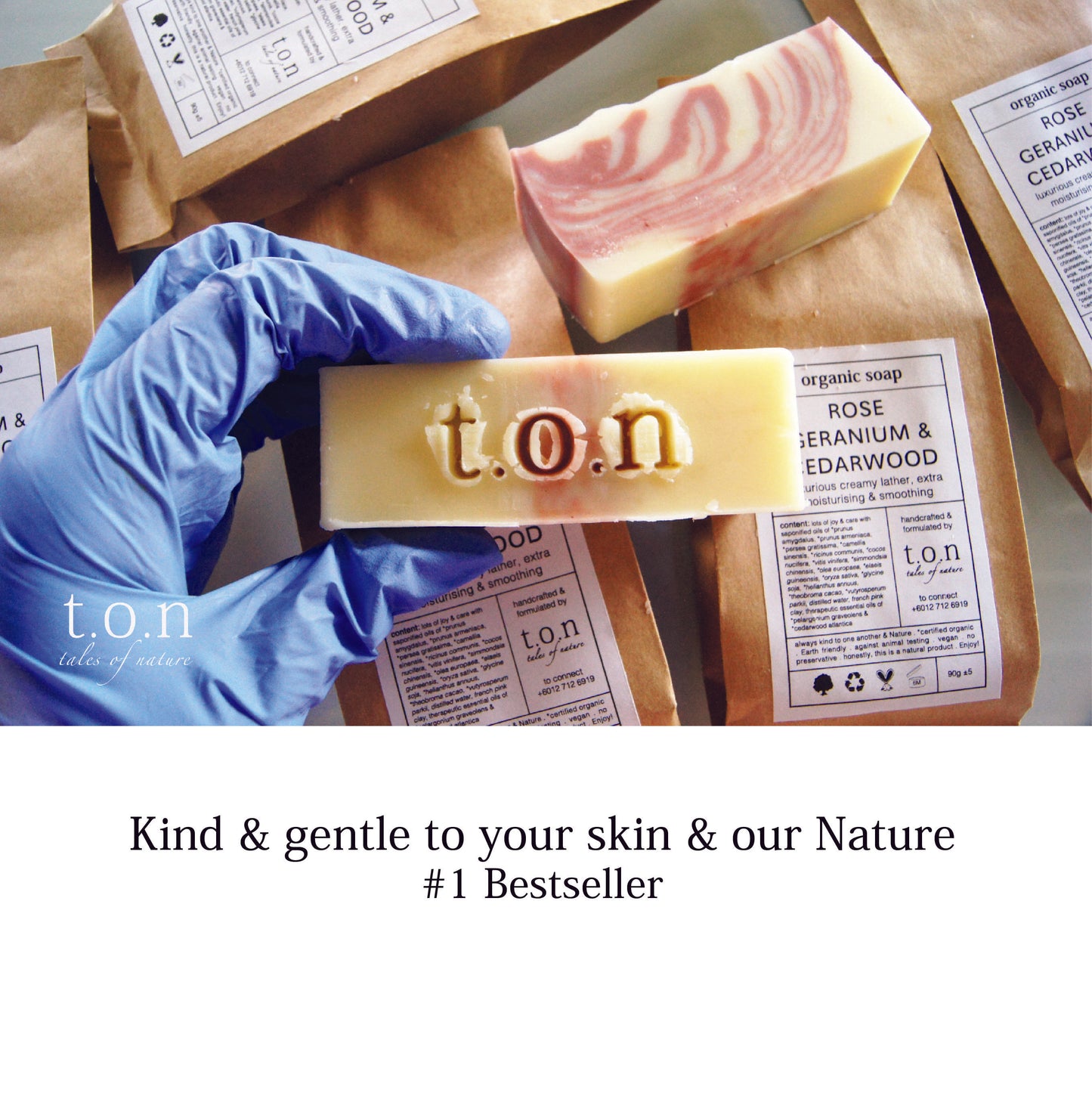 Organic Luxurious Oils with Rose Geranium & Cedarwood Soap