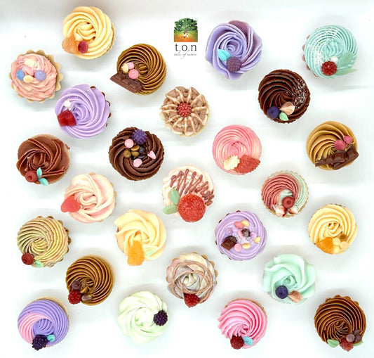 Handmade Yummy Looking Tarts/ Cupcake Soap Bar 20pcs - Travel Fun Size Soap - Event/ Wedding Doorgifts/ Wedding Favours